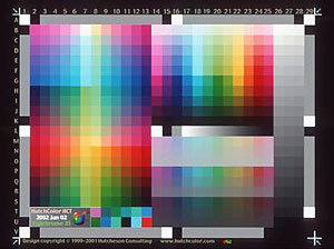 Mire de calibrage pour scanner